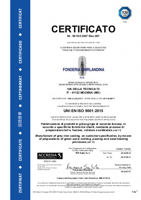 Certificato Nr.50 100 6187 Rev.007